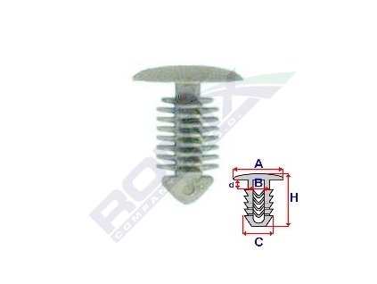 4387 prichytka calouneni a 13 9 b 4 c 7 8 d 2 3 h 17 5mm baleni 10ks