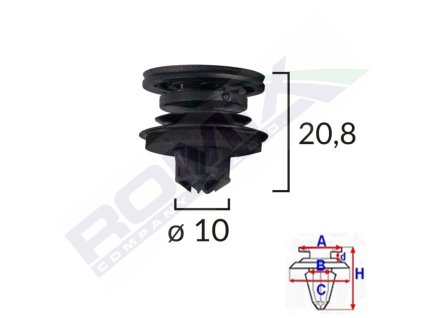 5131 prichytka calouneni 10 7mm baleni 10 ks