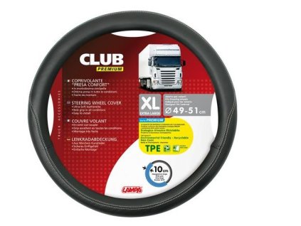 5917 potah volantu club xl 49 51cm s 10cm cerny 98848