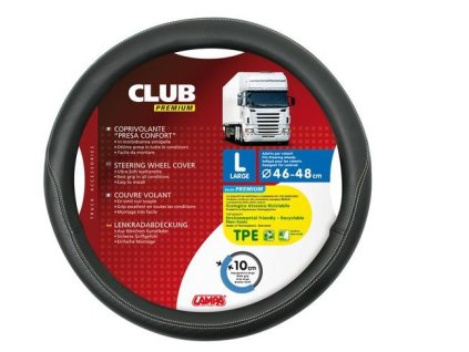 5926 potah volantu club l 46 48cm s 10cm cerny 98847