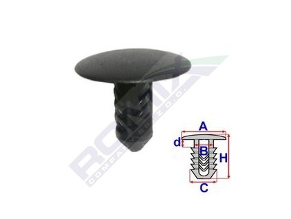 6055 prichytka kapoty a 20 4 b 6 5 c 7 4 h 16 1mm baleni 10ks