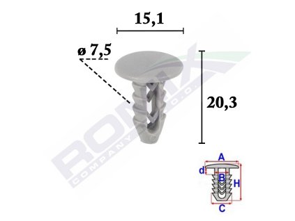 6415 prichytka tapicer seda baleni 25ks