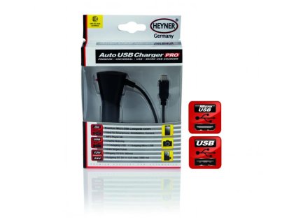 Nabíječka mobilu micro USB 12/24V + USB výstup 0,8A, 511500_c