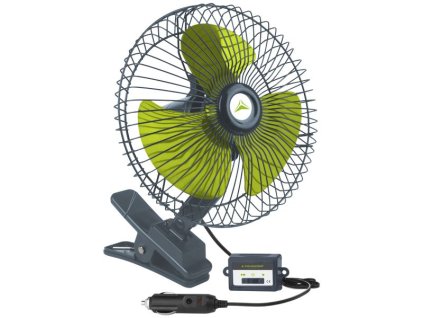 6769 ventilator 12v 20w kovovy pr 20cm s klipsem 86337