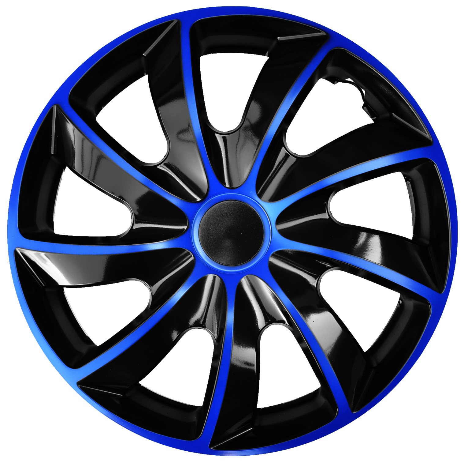 Poklice 14" QUAD BICOLOR BLACK/BLUE