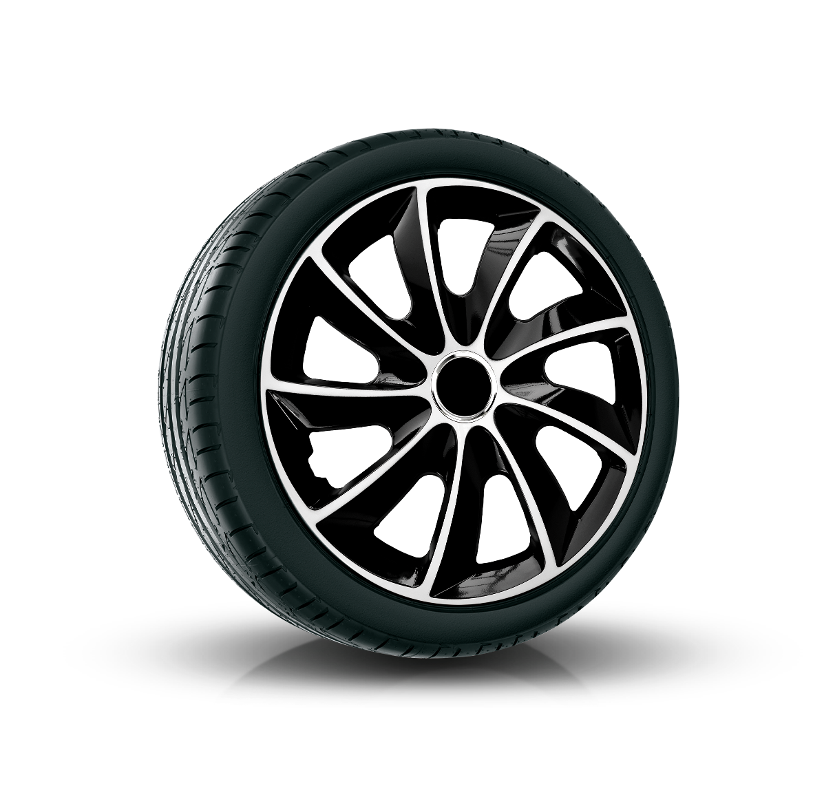 Poklice 14" STIG EXTRA WHITE/BLACK