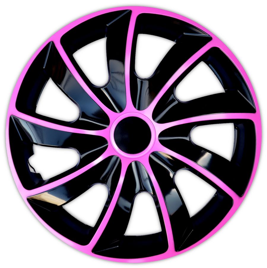 Poklice 15" QUAD BICOLOR BLACK/PINK
