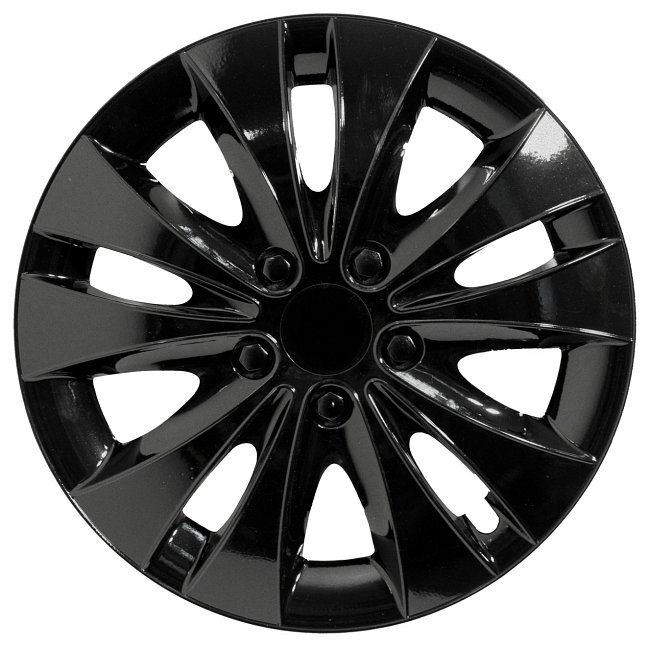 Poklice na kola auta 15" STORM BLACK - sada 4ks