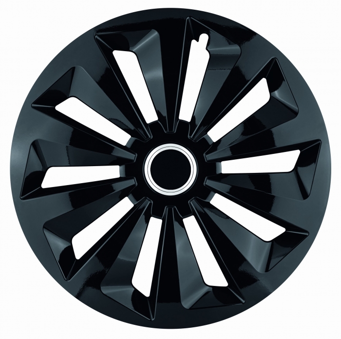 Poklice na kola auta 16" FOX RING BLACK