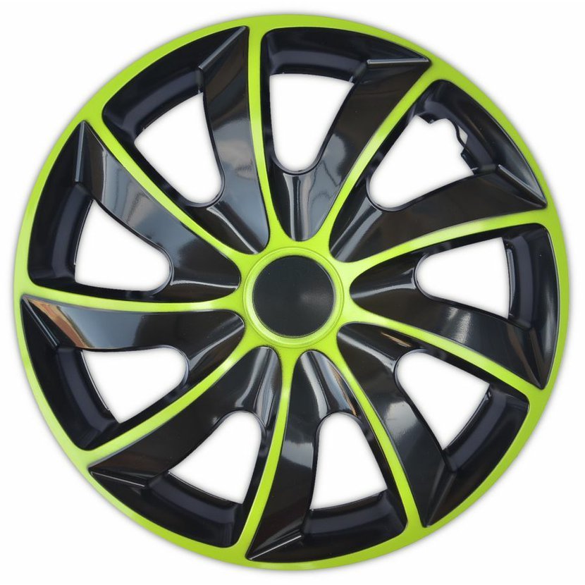 Poklice 15" QUAD BICOLOR BLACK/GREEN