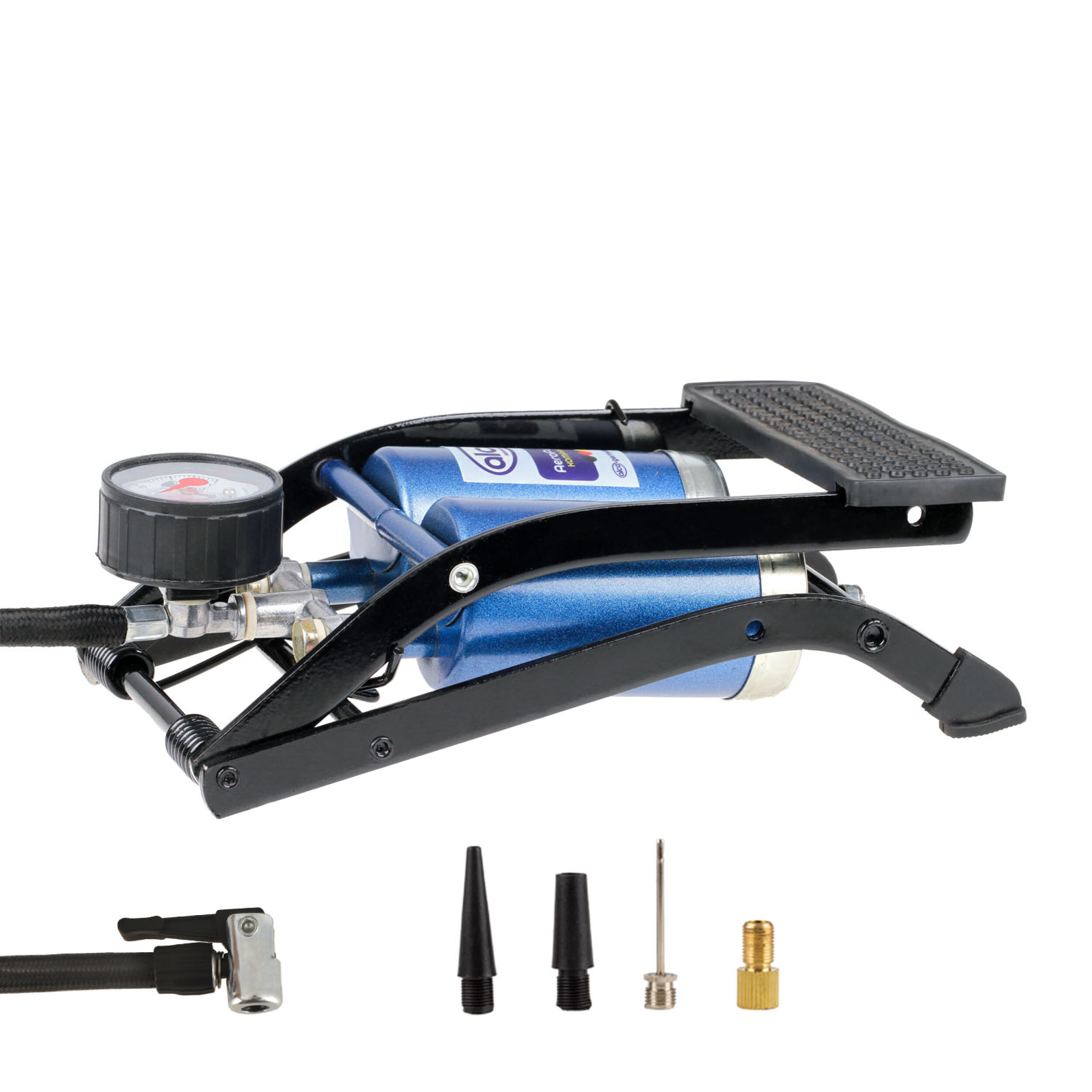 Nožní pumpička dvoupístová s manometrem ECONOMY, 202200