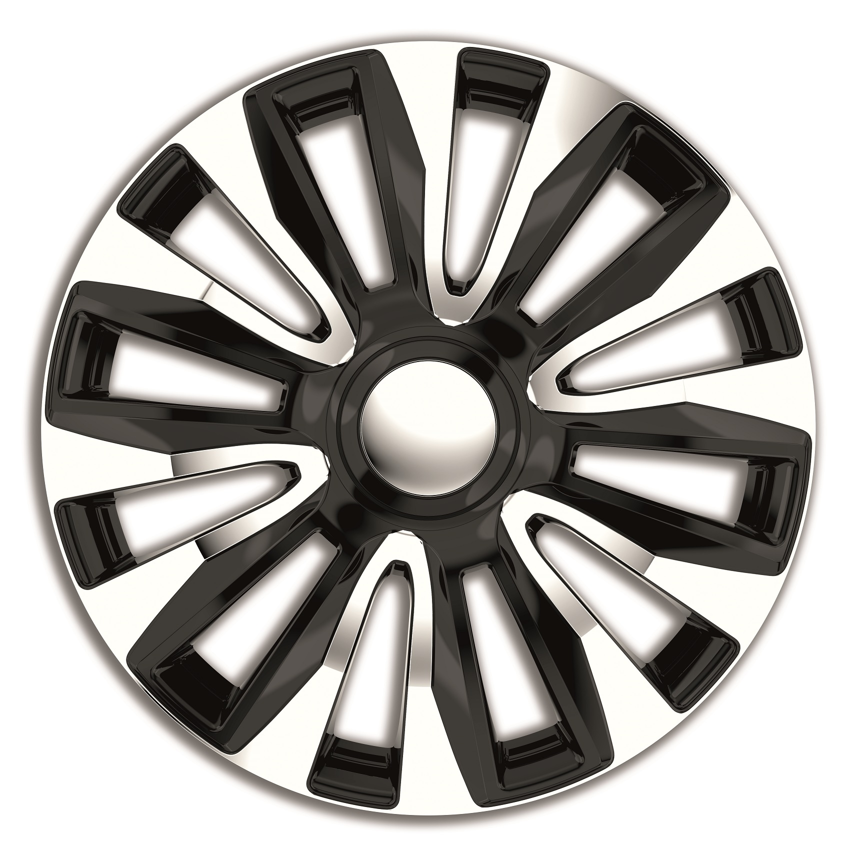Poklice na kola, kryty kol 14" AVALON SILVER BLACK