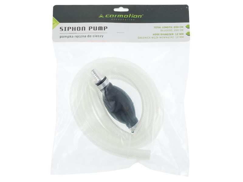 Ruční přečerpávací pumpička se zpětným ventilem pr.12mm + hadice 2x1m, 86076