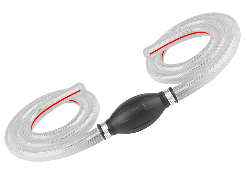 Ruční přečerpávací pumpička se zpětným ventilem pr.12mm + hadice 2x1m, 86076