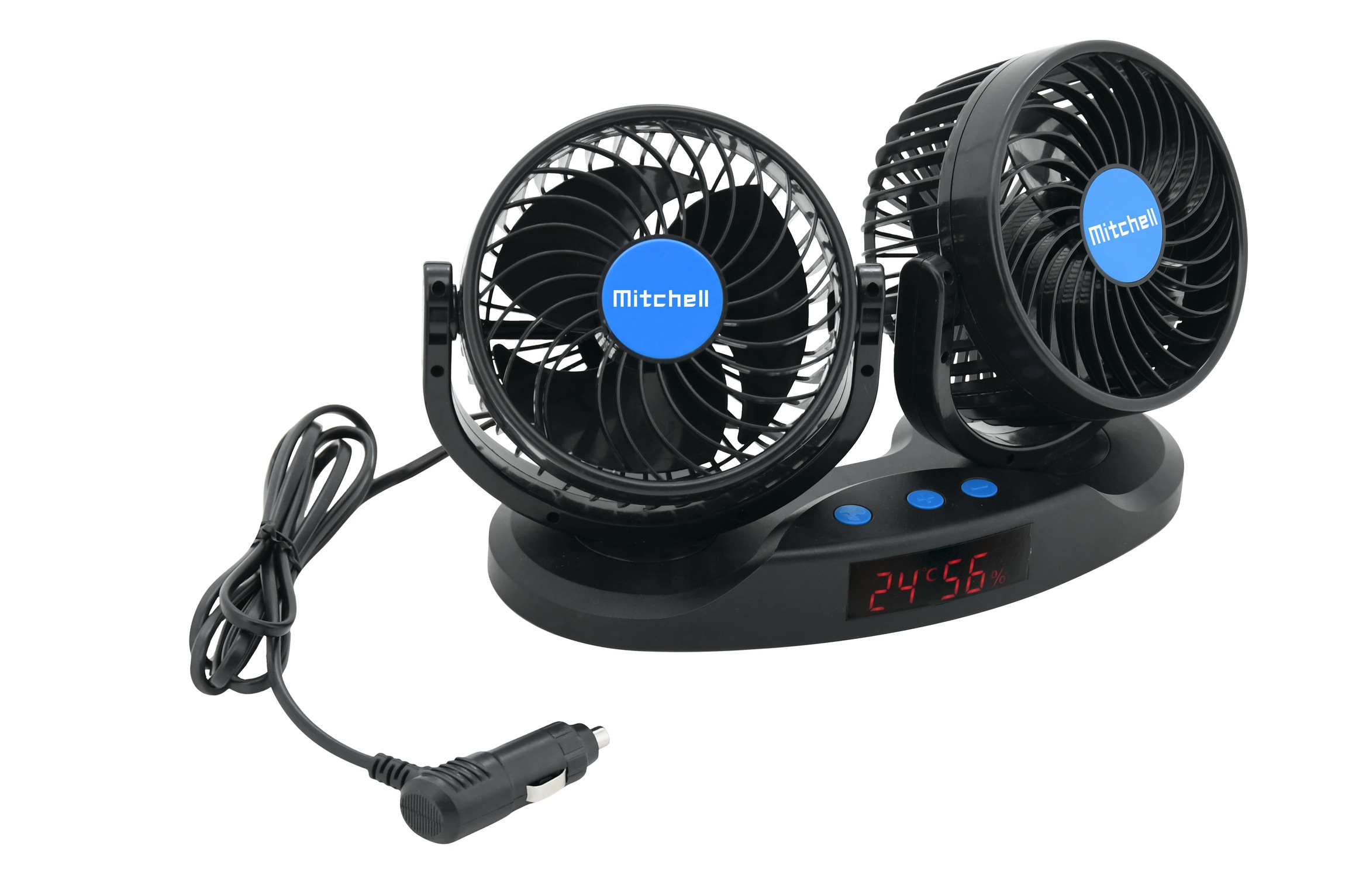 Ventilátor MITCHELL DUO 2x130mm 12V na přísavku, 07224