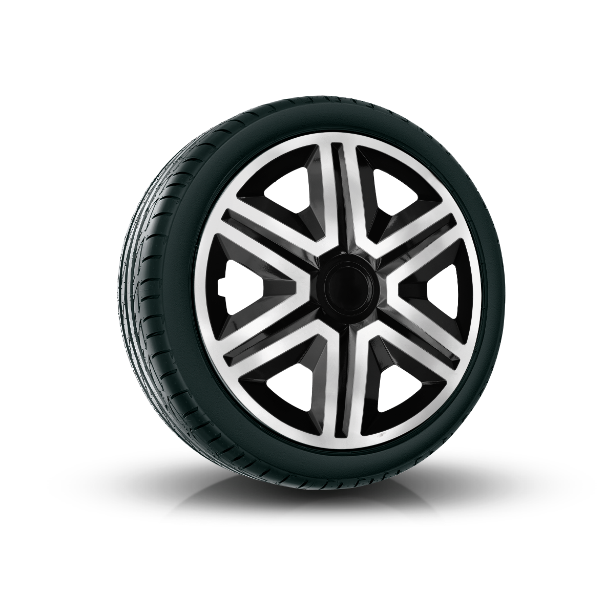 Poklice 14" ACTION doublecolor silver-black