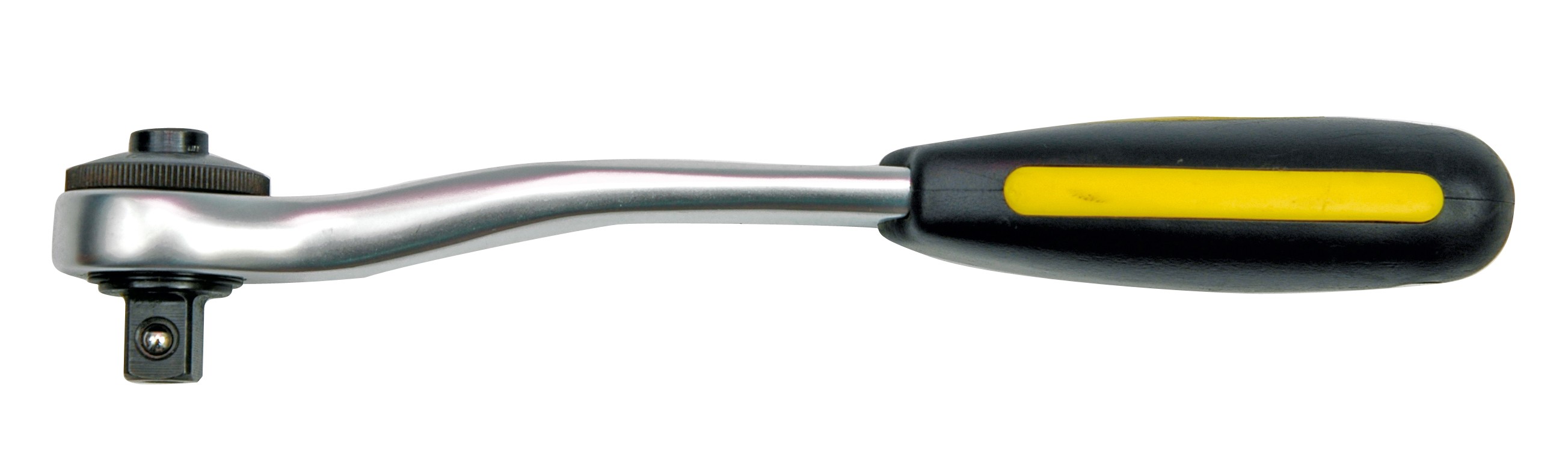 Ráčna 3/8" 200 mm vyhnutá CrV 72 zubů, VOREL