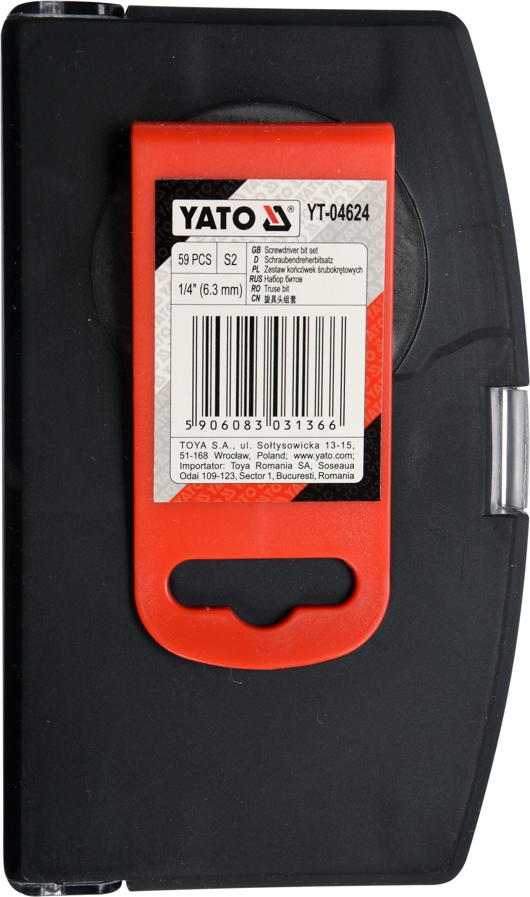 Sada bitů s adaptérem 1/4" 59ks, YATO