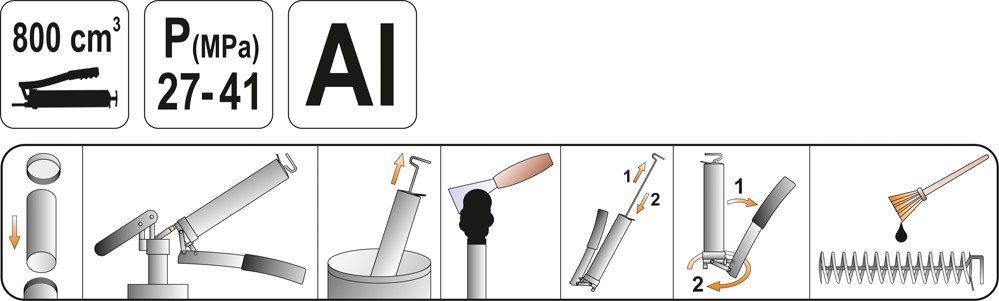 Maznice páková 800cm3, YATO