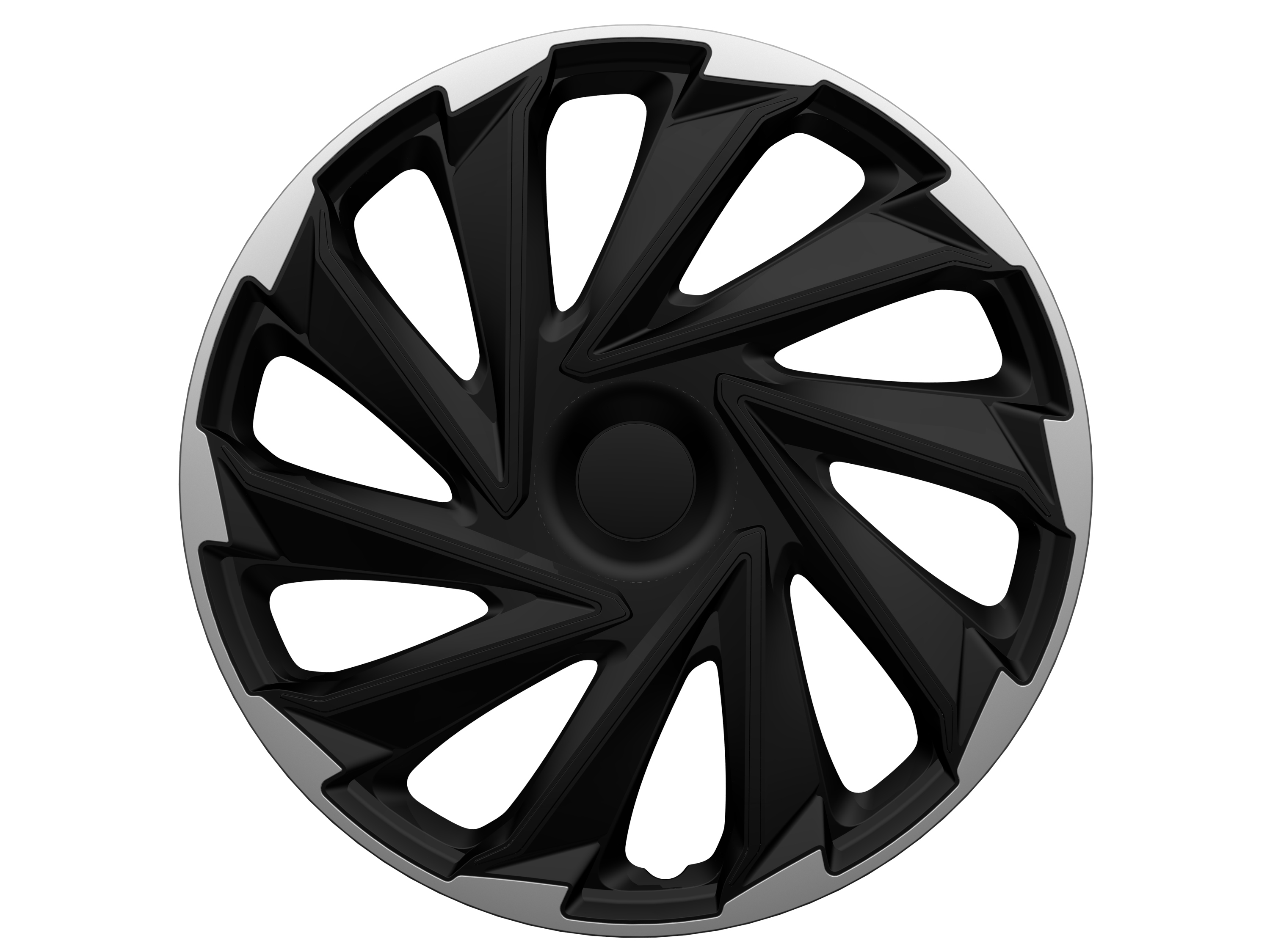 Poklice 14" MISANO BLACK SILVER