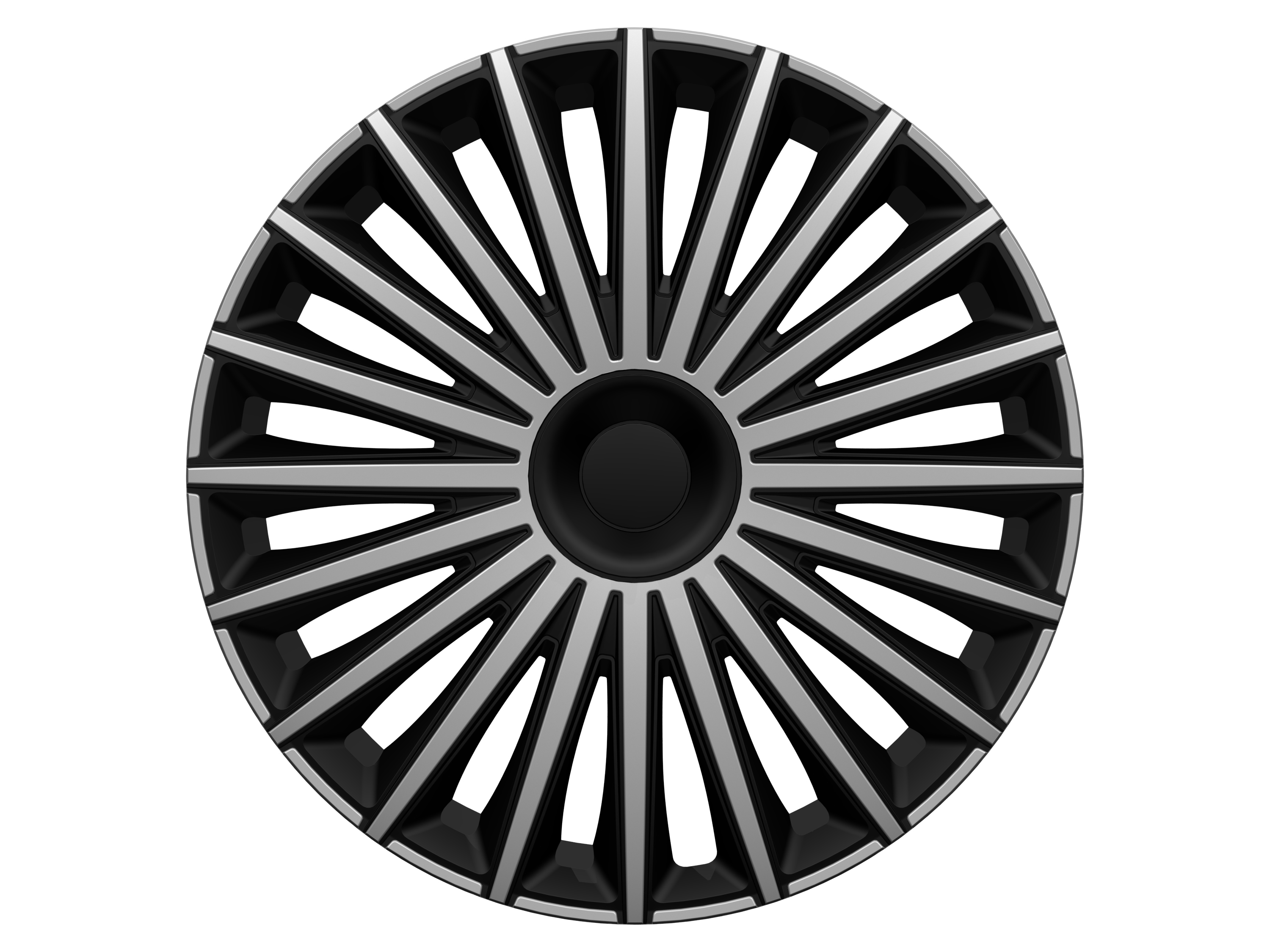 Poklice na kola, kryty kol 16" DAKOTA SILVER/BLACK