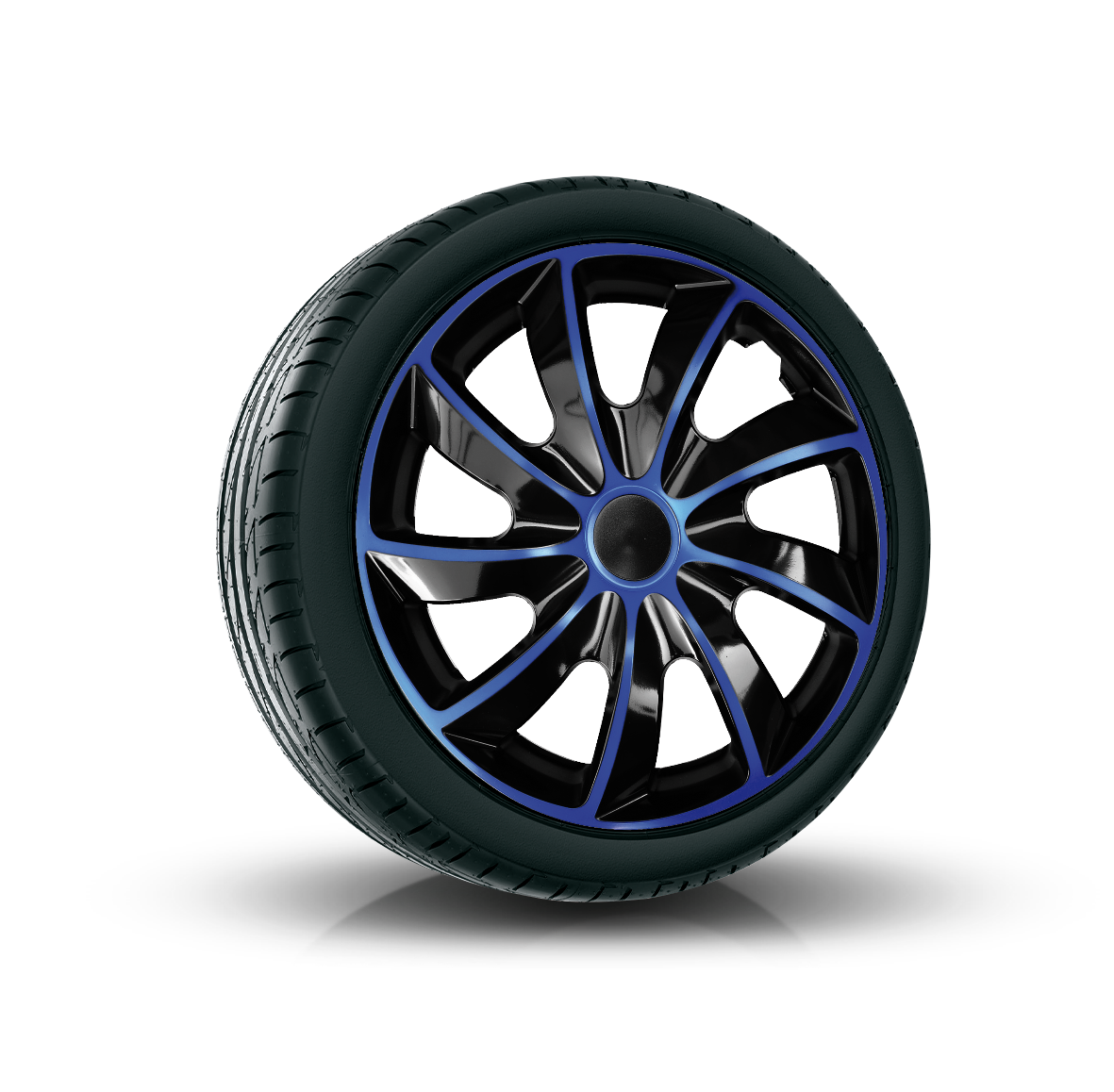 Poklice 17" QUAD BICOLOR BLACK/BLUE
