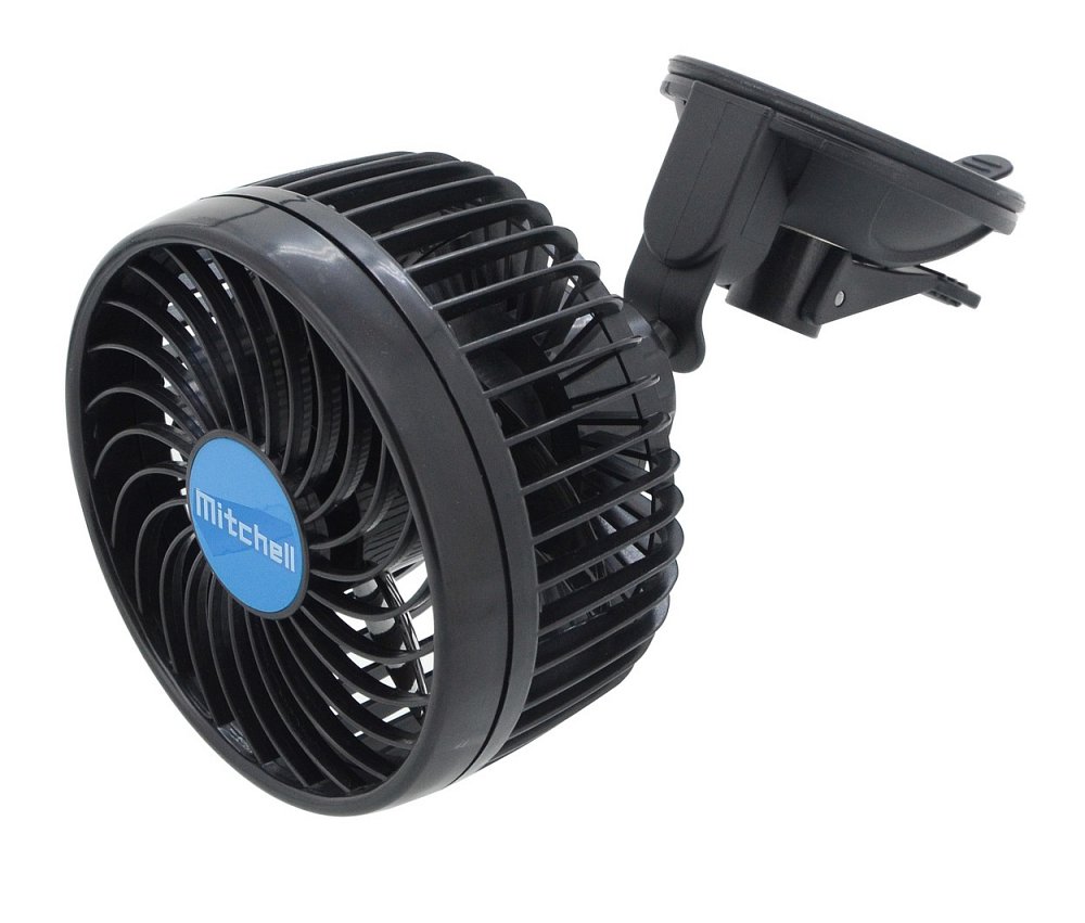 Ventilátor MITCHELL 115mm 12V/4W na přísavku, 42741