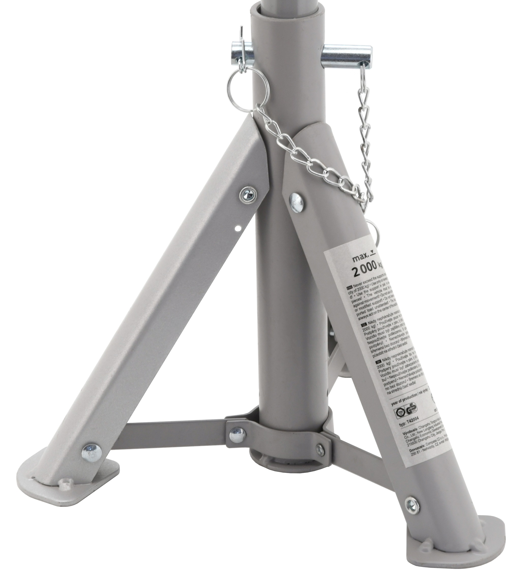 Podpěra 2000kg 270-370mm 2ks skládací TÜV/GS, 09254