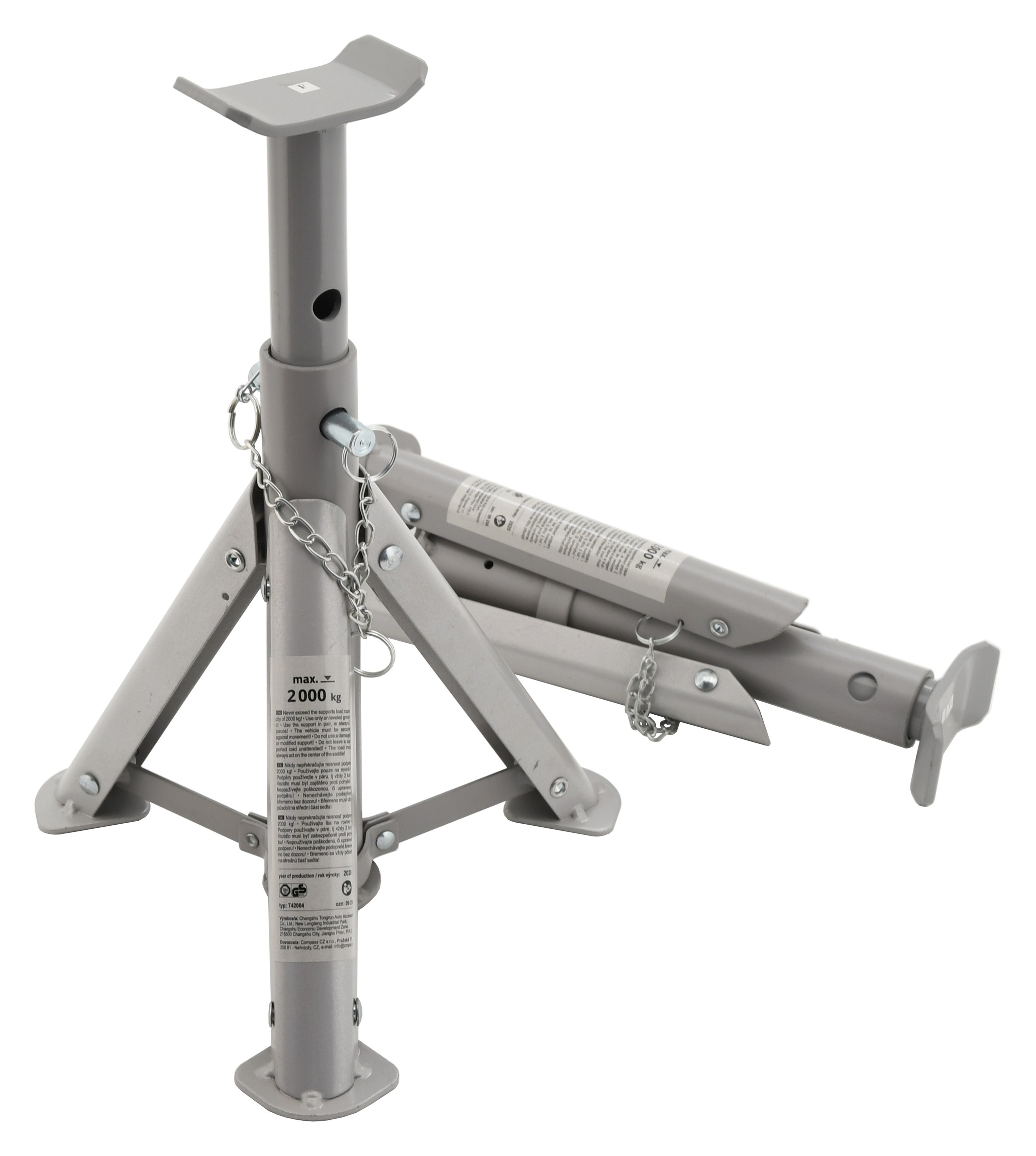 Podpěra 2000kg 270-370mm 2ks skládací TÜV/GS, 09254