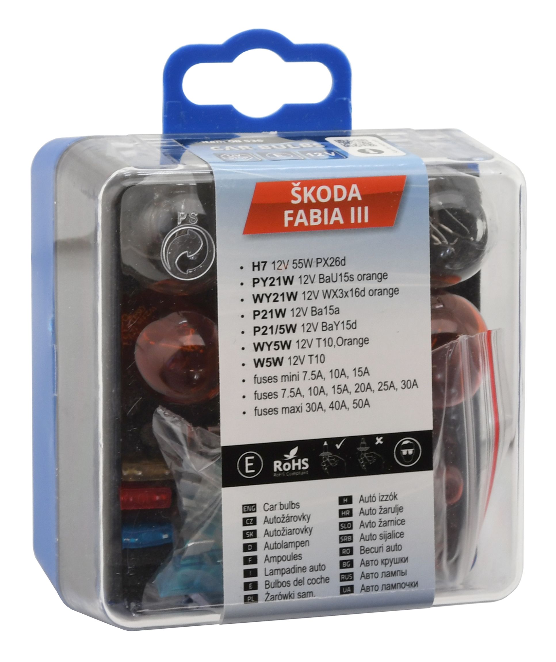 Sada žárovek ŠKODA FABIA III H7, 08536