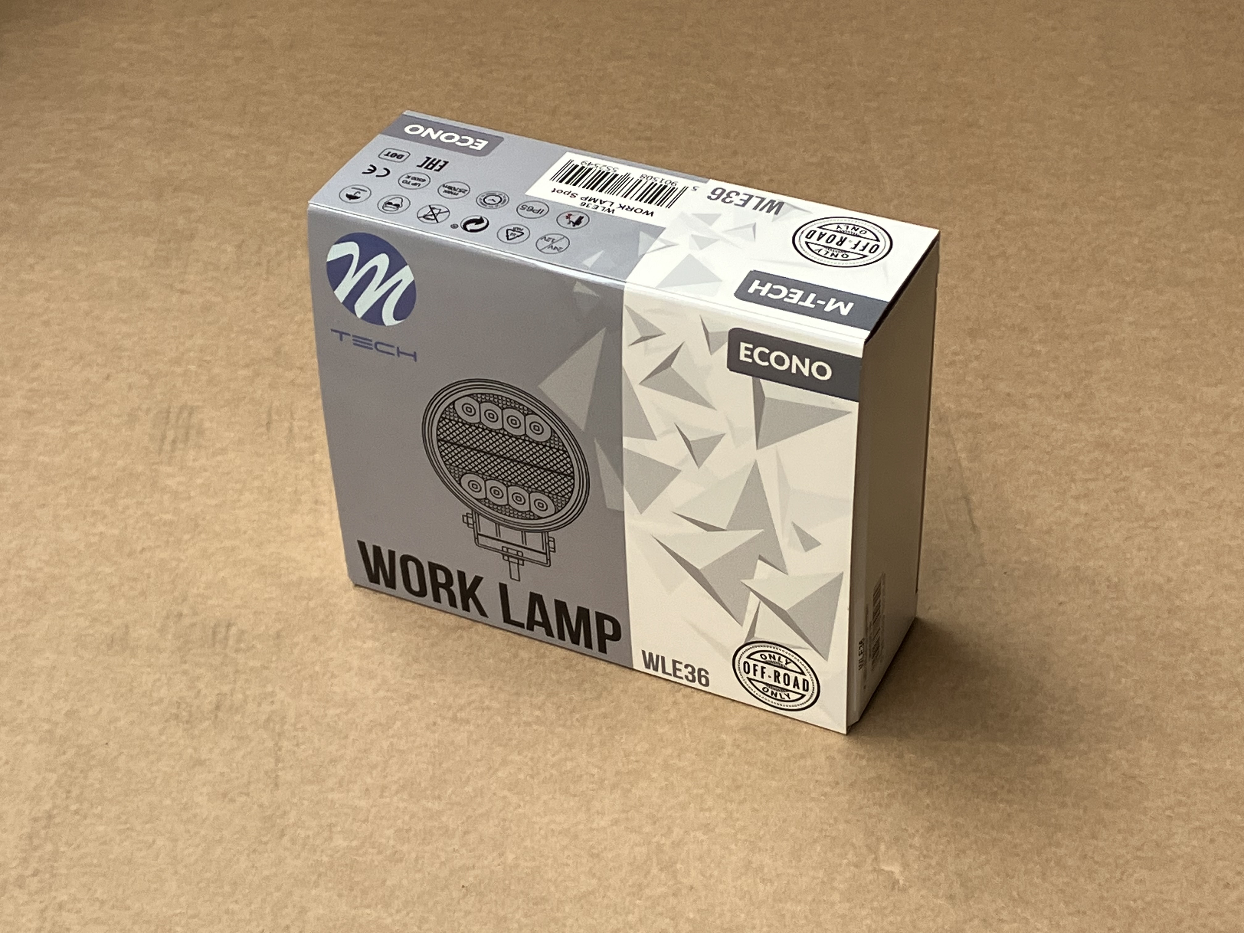 Pracovní světlo kulaté 12-24V, 38x1W HP LED, WLE36