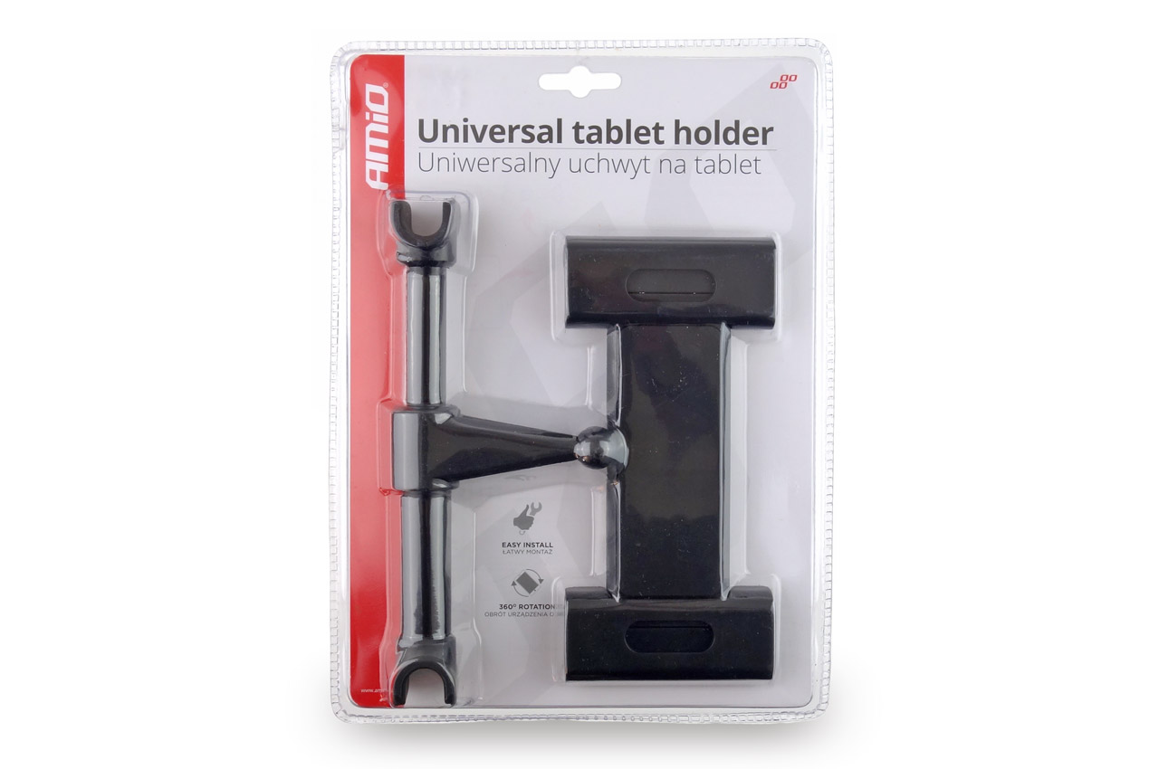 Držák tabletu THOLD-02 s uchýtem na opěrku hlavy Amio, 02187