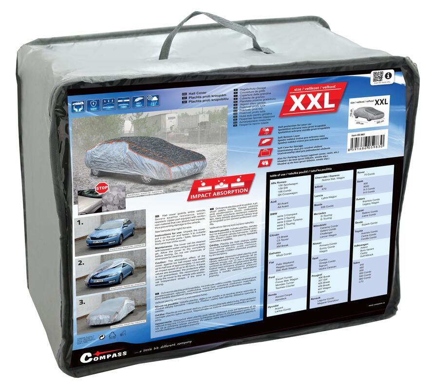 Ochranná plachta proti kroupám vel. XXL 570x203x119 cm, 05983
