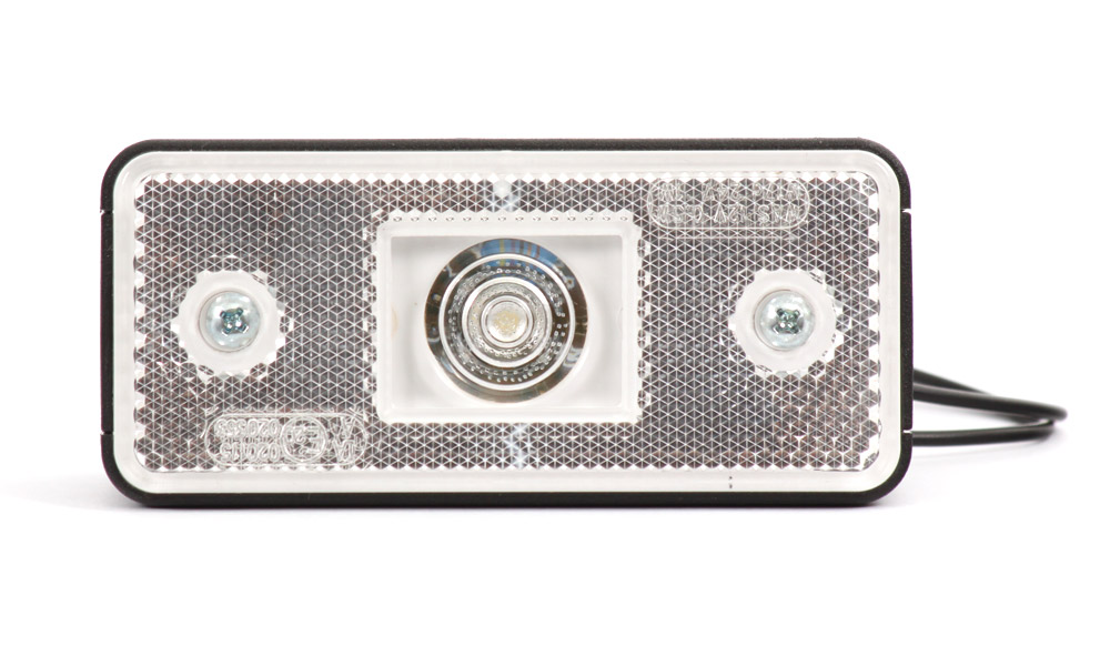 Světlo obrysové přední s krytkou, 12V-24V, LED, W17D
