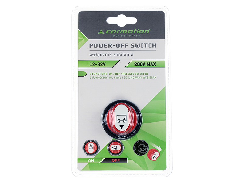 Odpojovač autobaterie, 12/32V, 200A MAX, 3 funkce, 83024