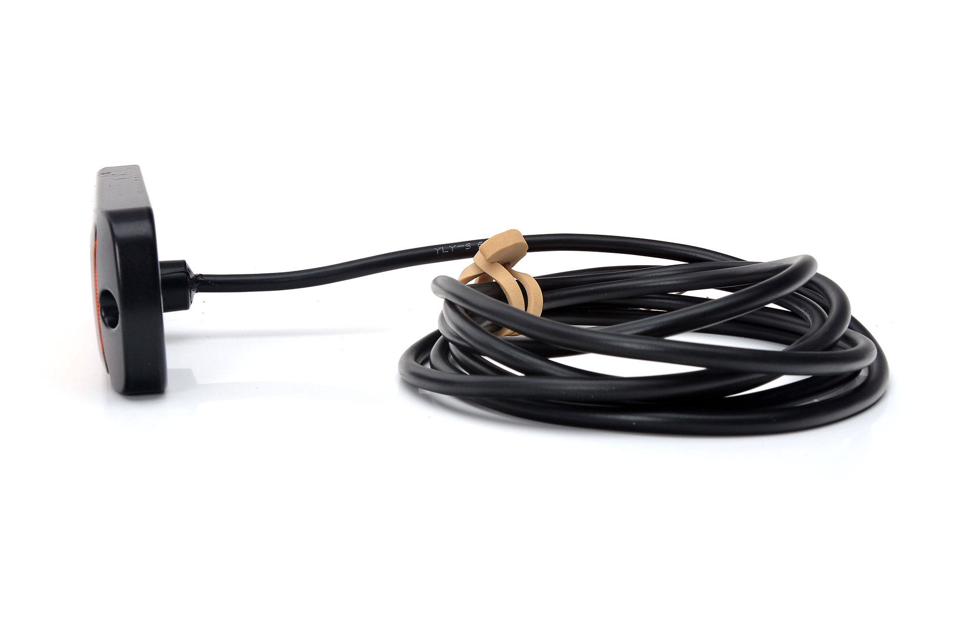 Výstražná světla, barvá žlutá 12-24V, jeden program, žlutý kryt, W 218