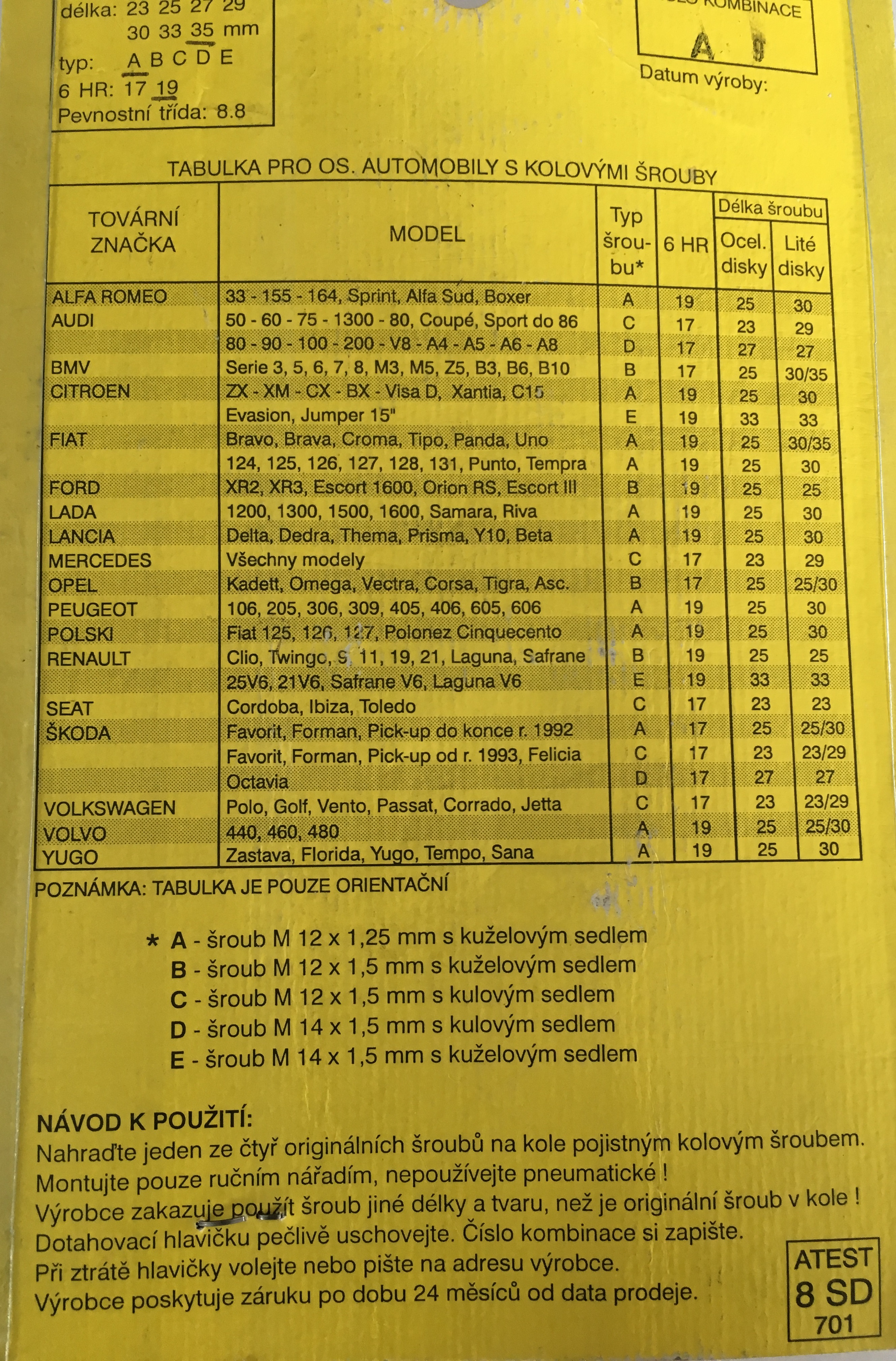 B17/35 pojistné šrouby FINAL