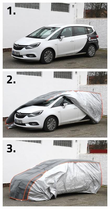 Ochranná plachta proti kroupám SUV-VAN 530×205×160cm, 05984