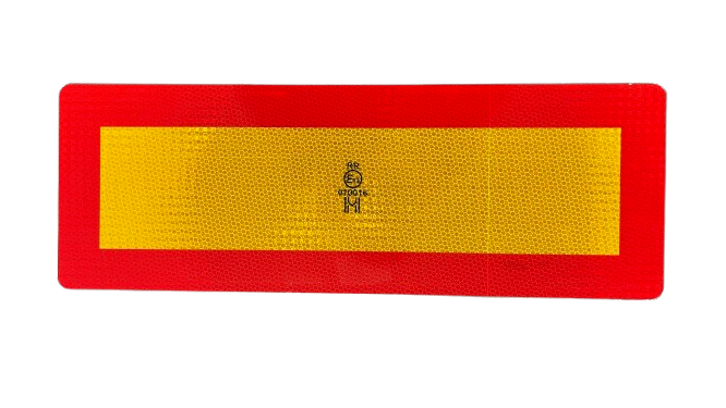 Výstražná tabule na návěs 565x132 mm 2ks E13, hliníková, 19277