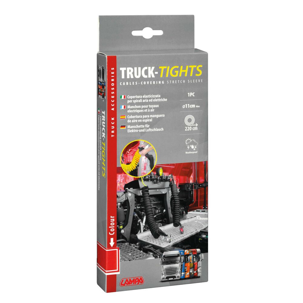 Ochranný návlek na spirálové hadice a kabely červený, pr.11cm d=220cm  97170