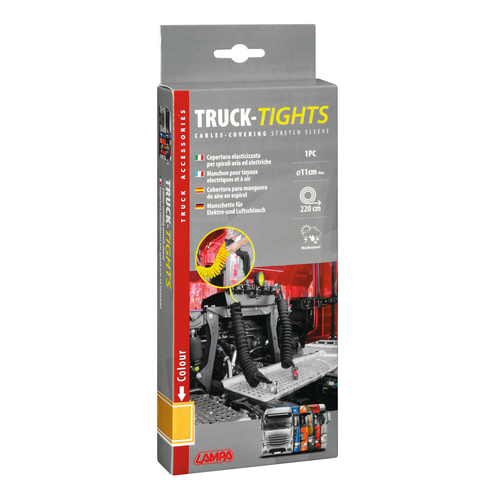 Ochranný návlek na spirálové hadice a kabely žlutý, pr.11cm d=220cm, 97171