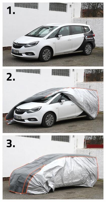 Ochranná plachta proti kroupám MID SUV 480x195x155cm, 05978