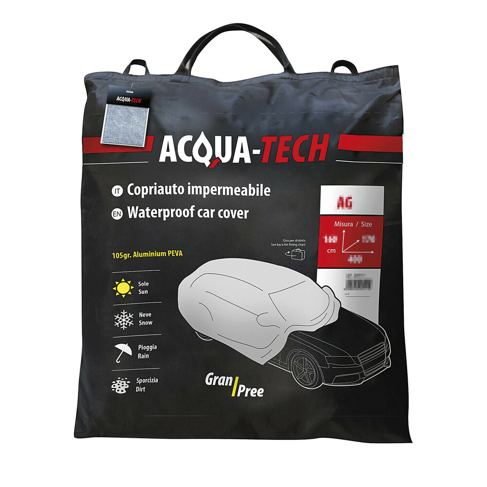 Plachta na auto vodotěsná, vícevrstvá Acqua-tech, 155x185x495 cm, 20147