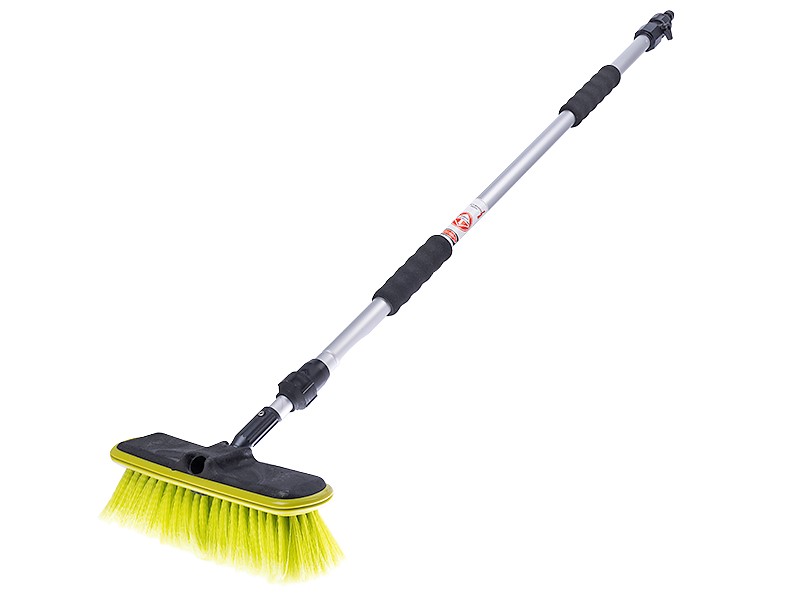 Mycí sada s teleskopickou tyčí 95-165cm a průtokovým kartáčem 25 cm a ventilem, 63511