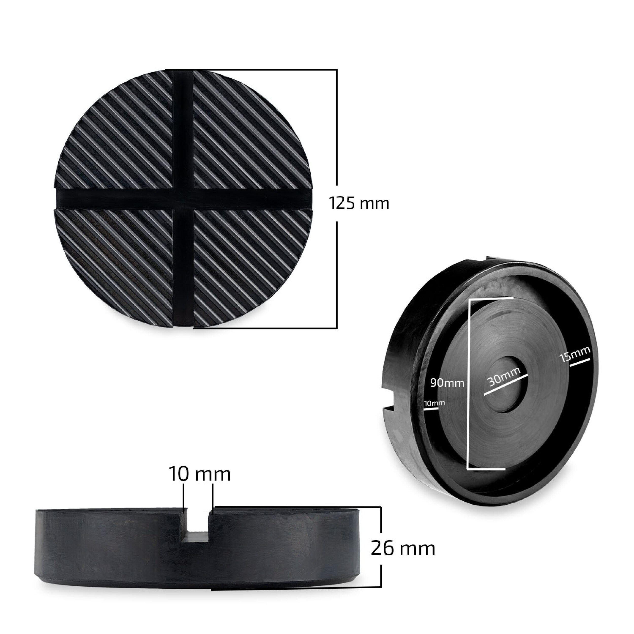 Univerzální podložka pod hever Heyner 125mm, 347640