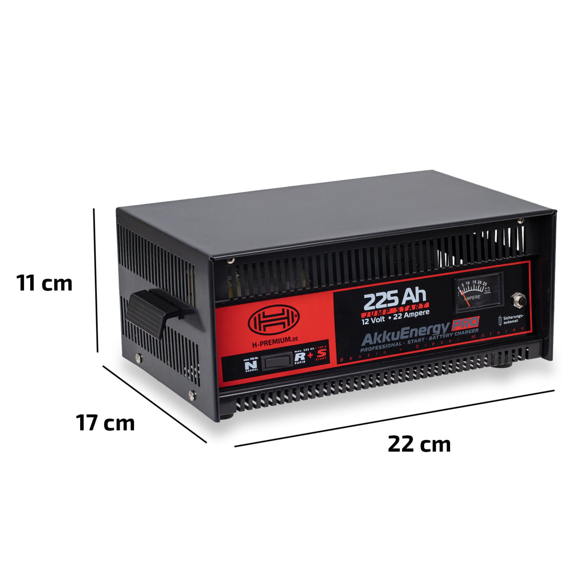 Nabíječka autobaterií HEYNER 22Amp 30-225Ah 12V, 932280