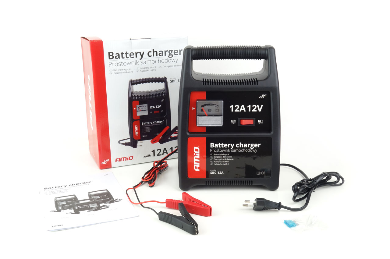 Nabíječka autobaterií AMiO 12A, 12V, 02089