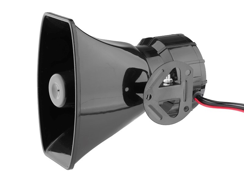 Elektronická siréna s megafonem, 7 tónů, 58603