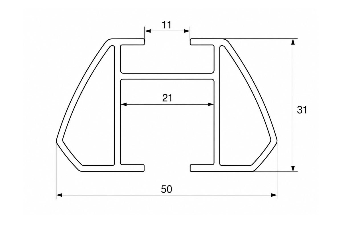 Příčníky na hagusy 135cm BASIC, VDP