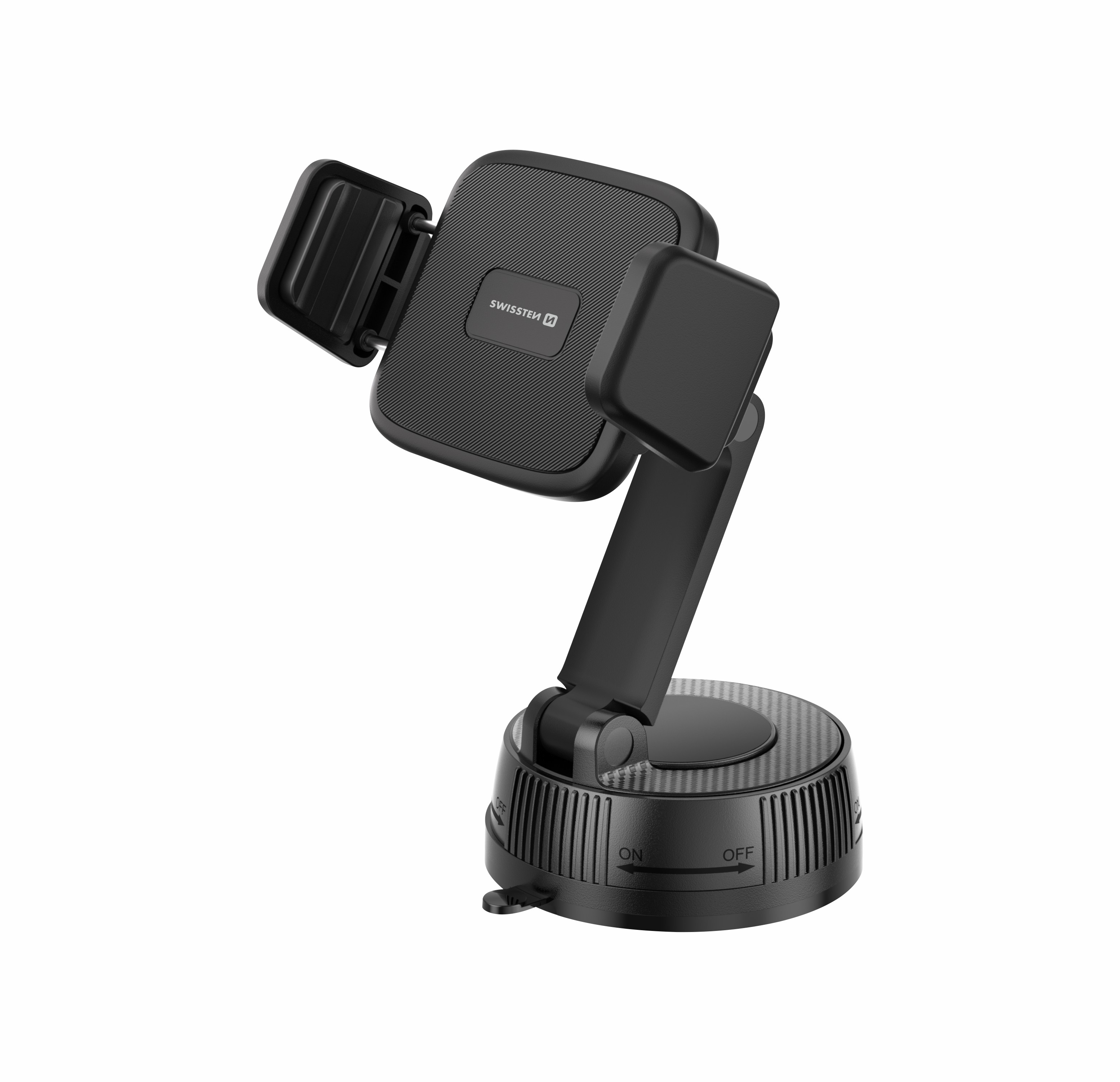 Držák mobilu do auta SWISSTEN s čelisťovým přichycením S-GRIP E1, 49623